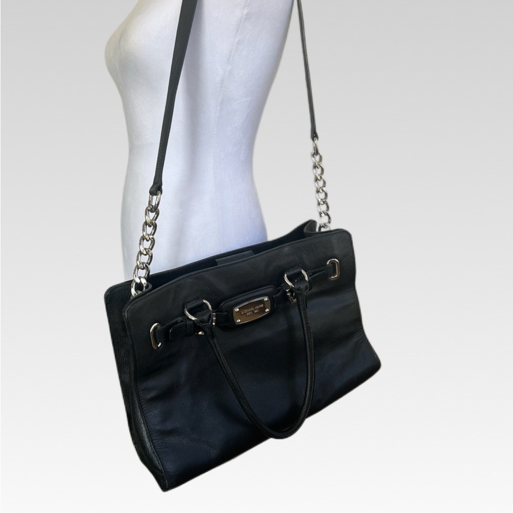 Michael Kors Black Leather Shoulder Bag - Picture 2 of 6